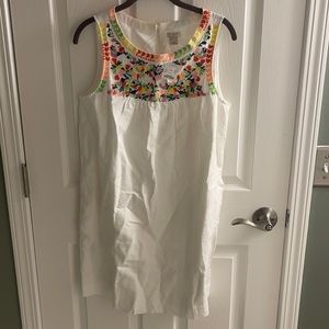 J Crew Factory Embroidered Dress
